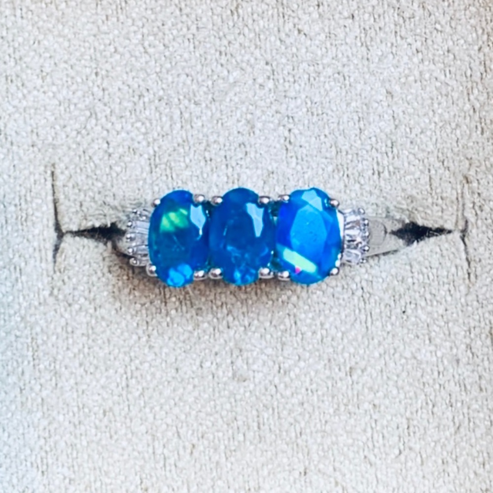 🦋Miami Blue Welo Opal Ring🦋